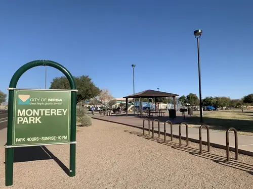 Entrance to Monterry Park in Mesa, Arizona