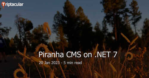 Piranha CMS with .NET 7