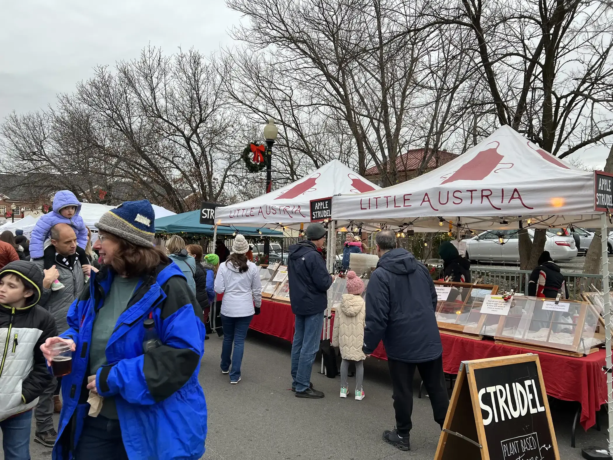 Patrons peruse strudels at Little Austria